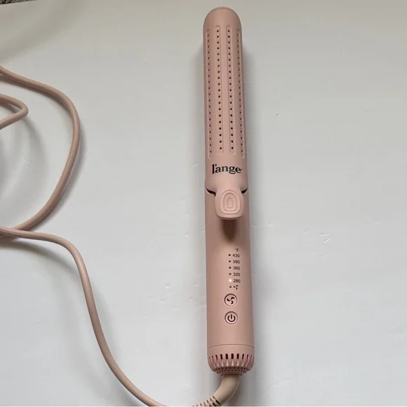 Lange 360 Blush Pink Hair Straightening and Curling Tool with Built-In Fan - Picture 5 of 5